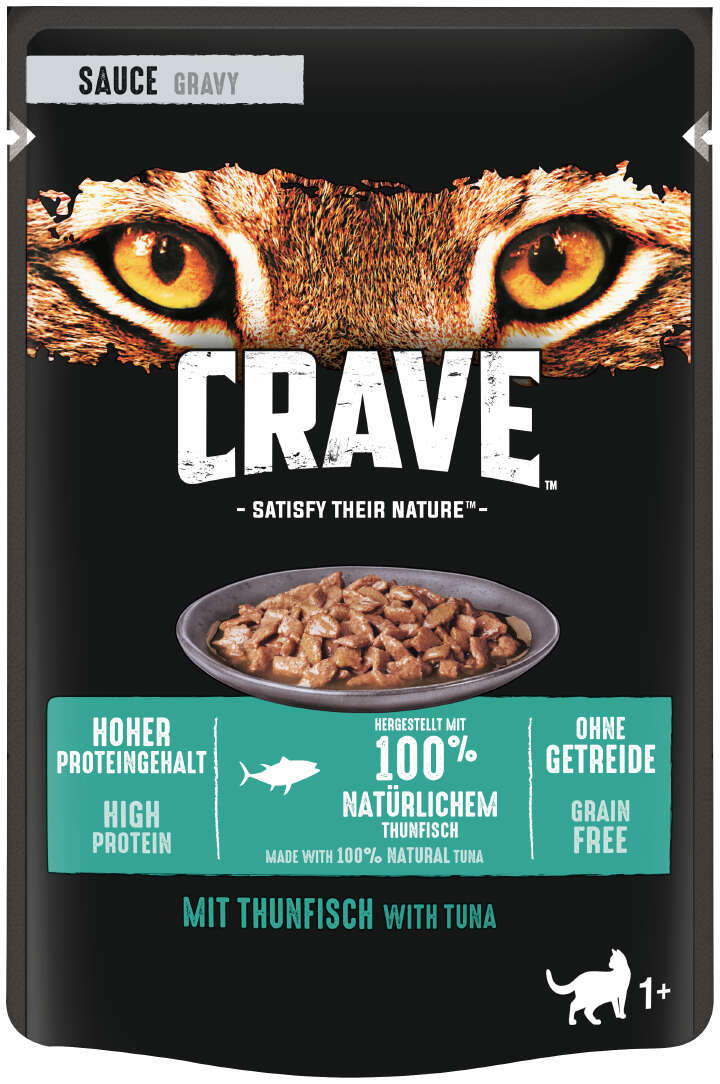 CRAVE Katzen-Nassfutter Sauce mit Thunfisch